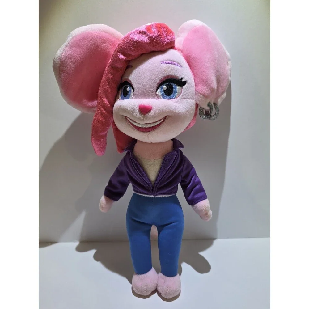 Bingo Blitz Moxie Mouse Plush Doll RARE 13” Online Game Stuffed Toy Collector